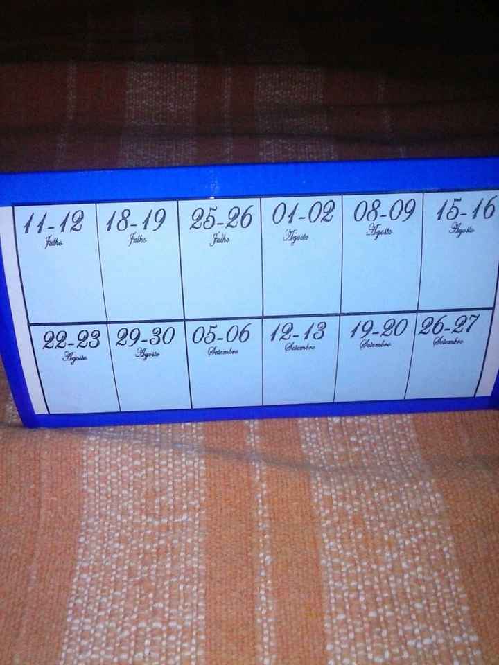 Calendário de mesa só de fim de semana!! - 1