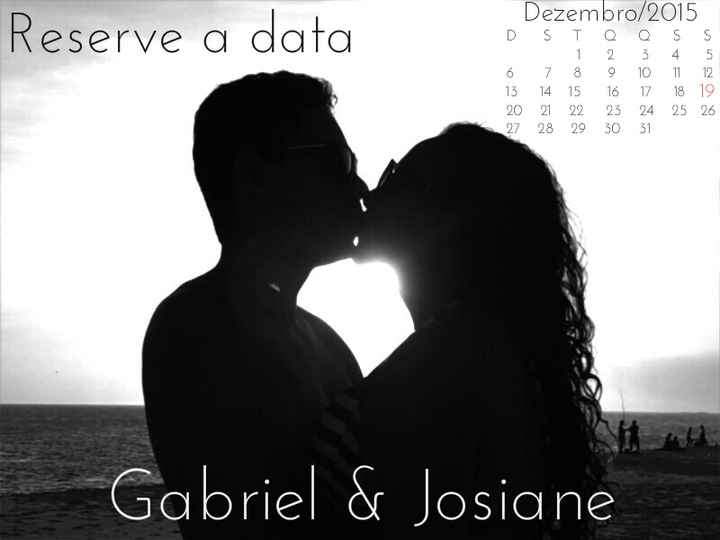 Fizemos nosso save the date!!! - 1