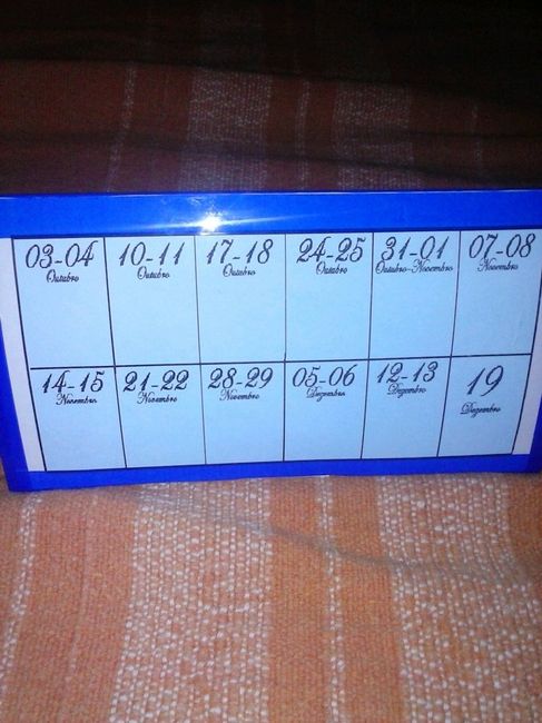 Calendário de mesa só de fim de semana!! - 2