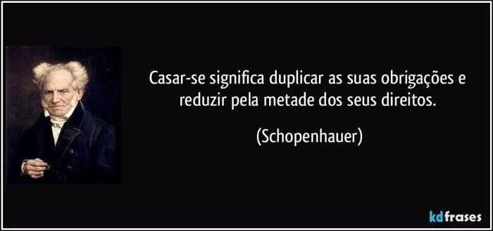Só casar?