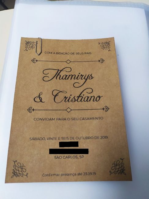 Convite do casamento! #vemver - 2