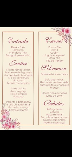 Dúvidas para fazer o menu da festa - 1