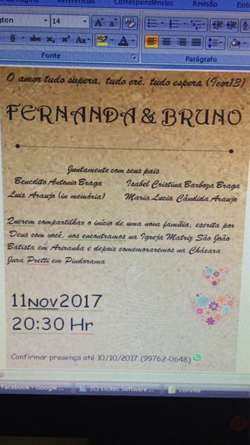 Quem fez o próprio convite? ajuda pfv? - 1