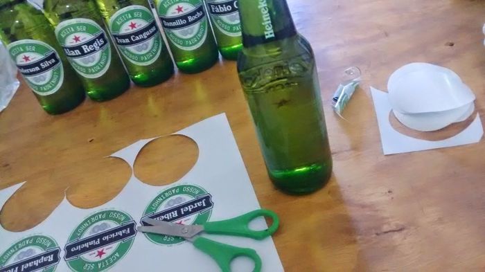 para padrinhos cerveja com rotulo personalizado