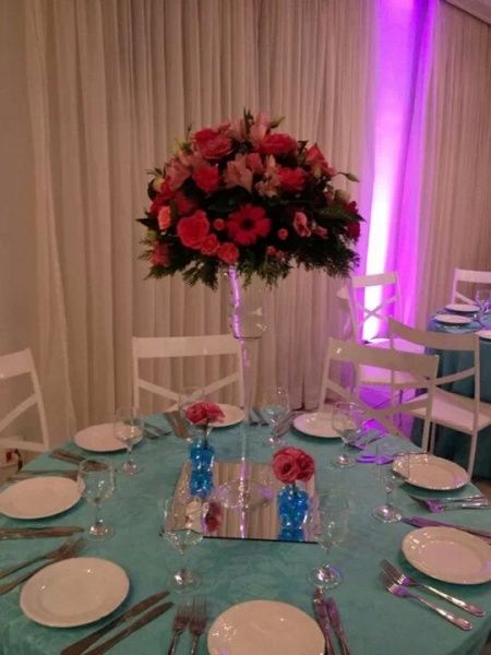 Decoraçao azul e rosa - 9