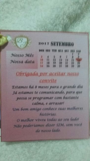 Entrega dos convites dos padrinhos diy - 3