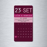 Save the Date Imã de geadeira 