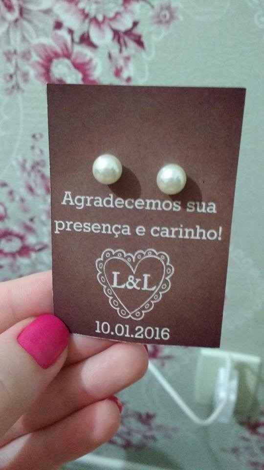 Lembrancinha para entregar no hora do "Sapato"