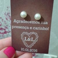 Lembrancinha para entregar no hora do "Sapato"