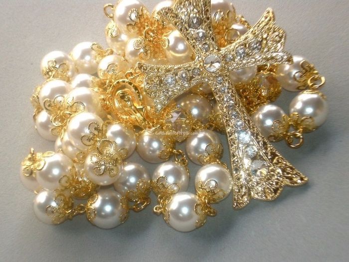 Pérola com dourado