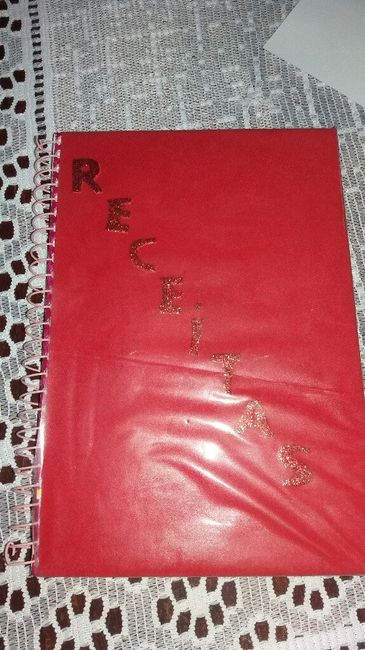Caderno de receitas! eu que fiz 😍😍 - 1