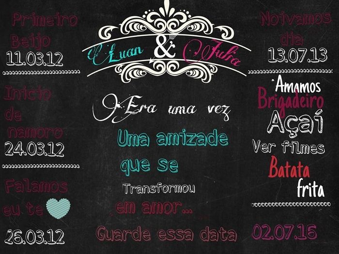 Meu save the date