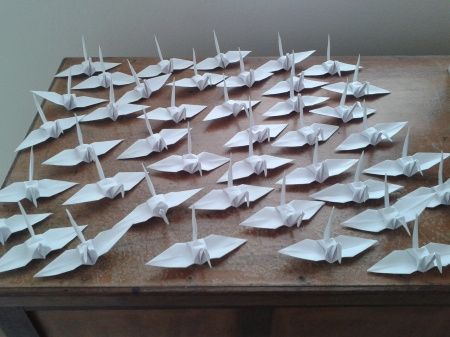 Fotos dos tsurus - origamis - 4