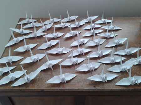 Fotos dos tsurus - origamis - 4