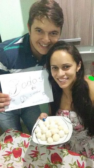 Nossa bodas de beijinho! 1 mês casados... - 2