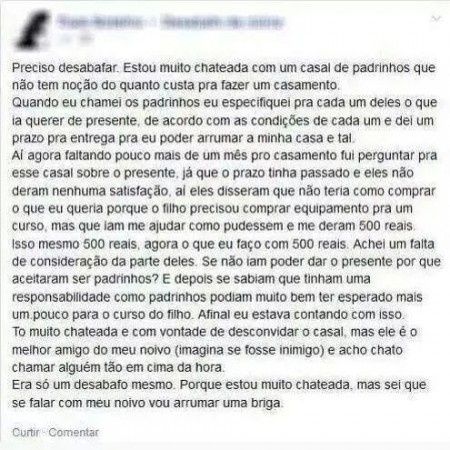 Como pedir presente aos padrinhos?  - 1