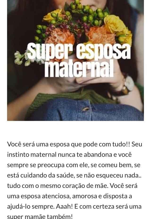 Descubra que tipo de esposa você será... RESULTADO! - 1