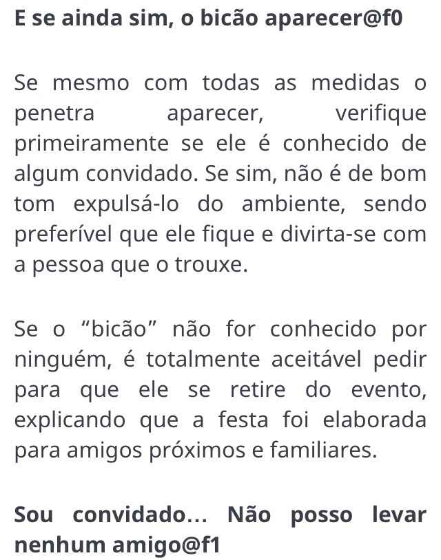 Como lidar com convidados penetras ! - 4