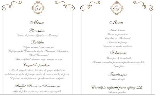 Arte do meu menu / cardápio - 3