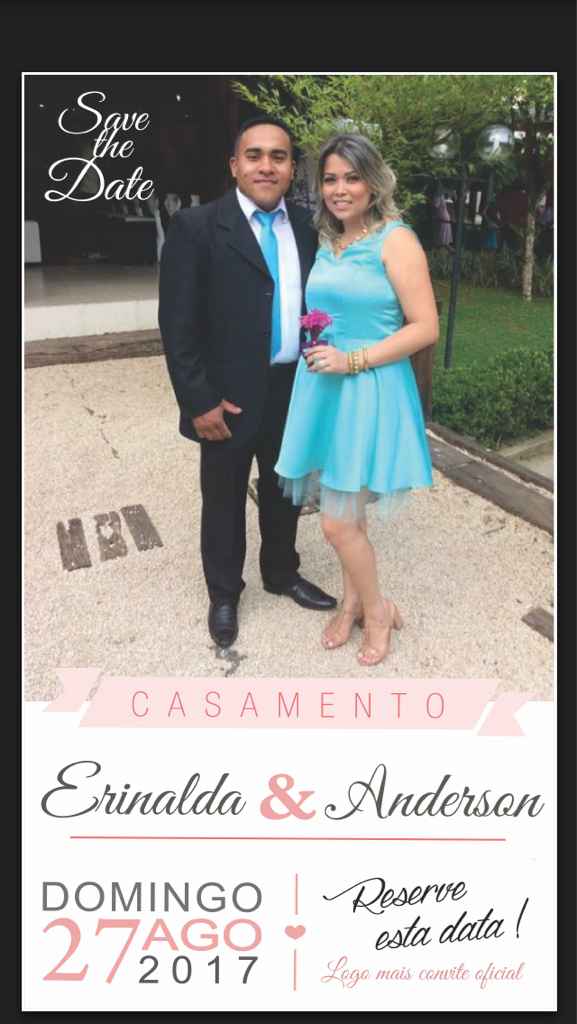 Meu save the date vem ver! - 1