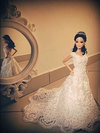 Barbie noiva uma réplica do seu vestido de noivabarbie noiva - uma réplica do seu vestido de noiva -