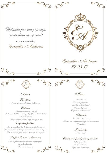 Arte do meu menu / cardápio - 1