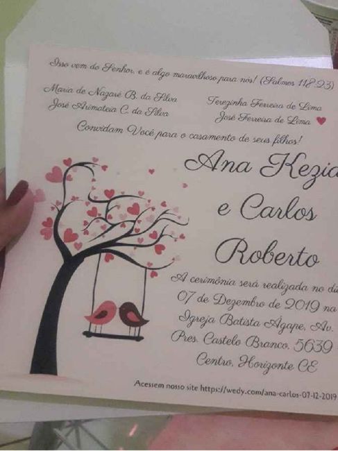 Casamentos reais 2019: o convite 16