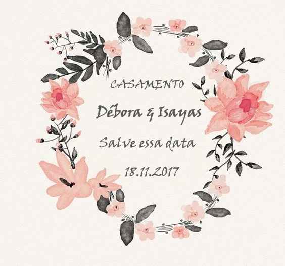 Meu save the date ♥