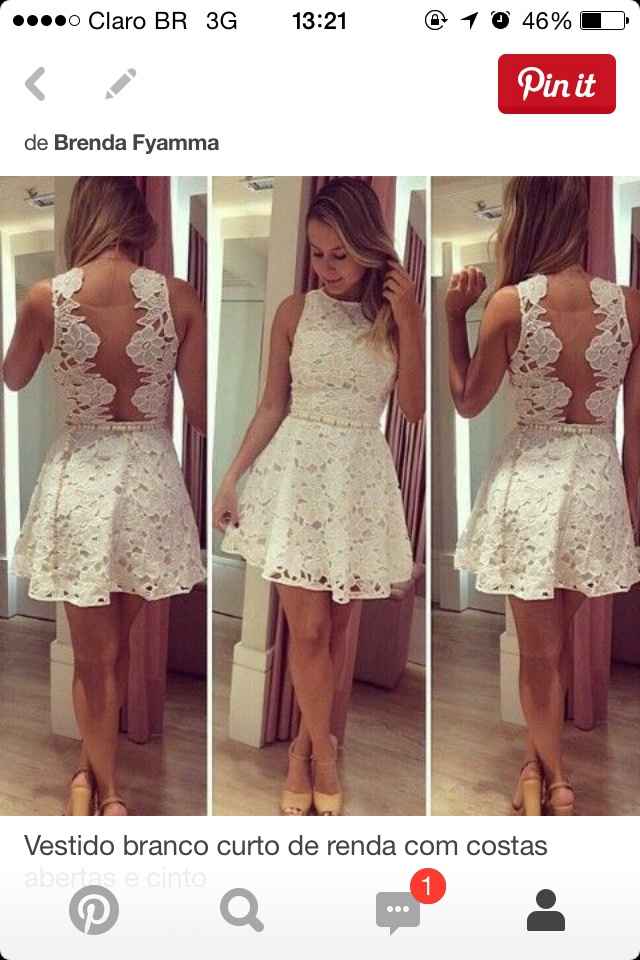 Meu vestido de noiva somente pro civil *---* e o de vocês? Como são?