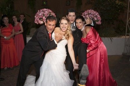 Foto Padrinhos  Descontraida