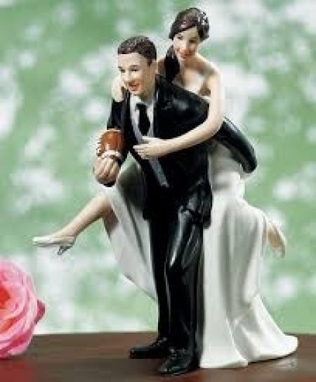Topo de bolo de porcelana