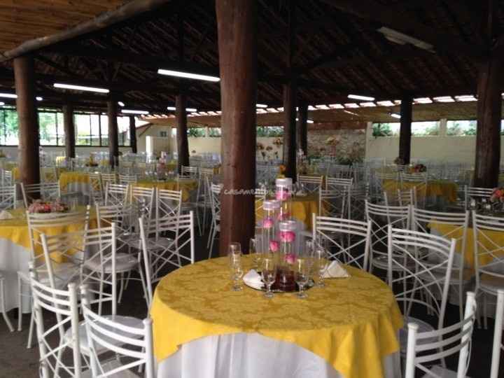 Sítio - espaço da festa rústico. 