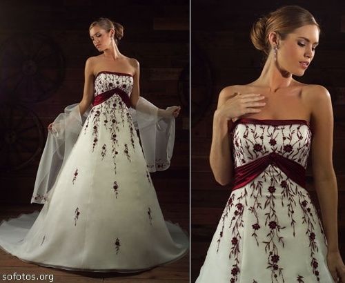 Vestido de noiva colorido