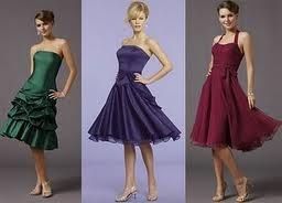 Madrinhas com vestido curto