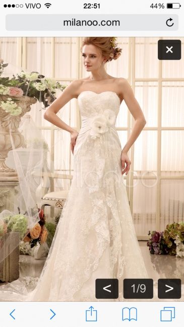 Vestido da noiva branco ou marfim  1