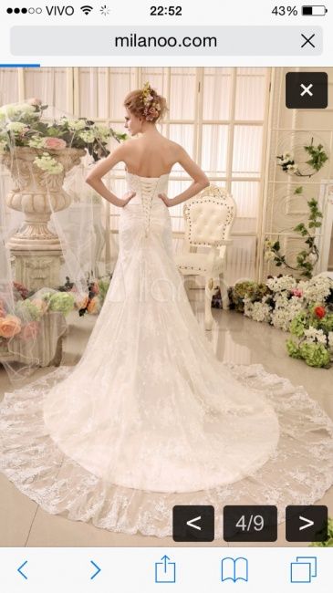 Vestido da noiva branco ou marfim  2
