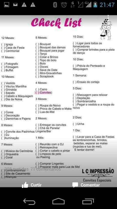 Check list - 1