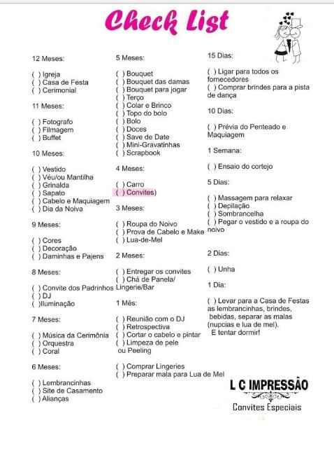 Check list - 1