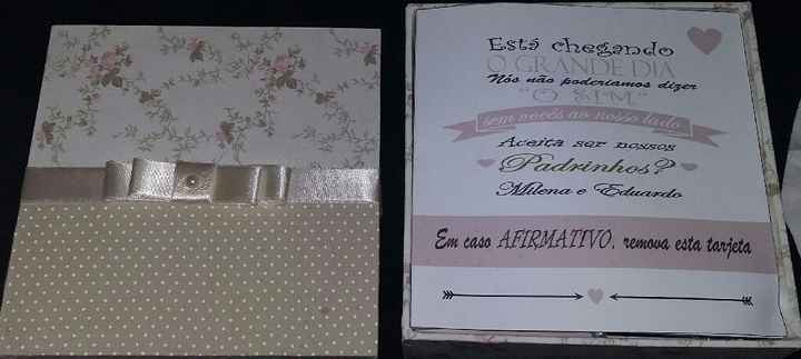 Diy convites dos padrinhos prontinhos ,vem ver !!!! - 3