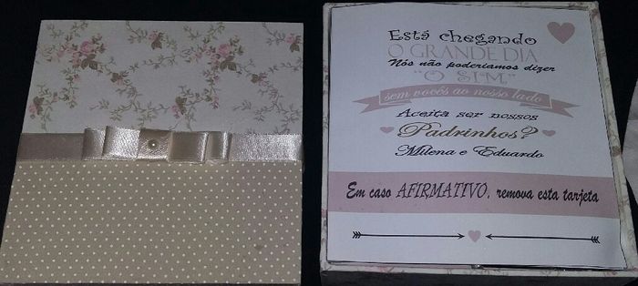 Diy convites dos padrinhos prontinhos ,vem ver !!!! - 3