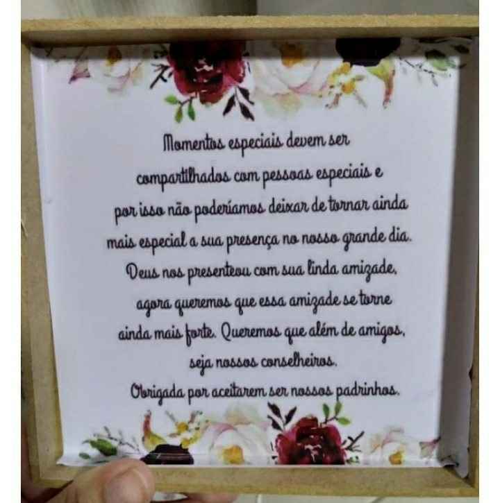 Agradecimento madrinhas/padrinhos e pagens/daminha - 1