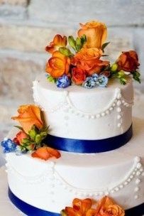 Azul e laranja