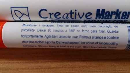 Canetas para porcelana
