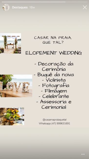 Empresa que faça Elopement Wedding nas praias de Santa Catarina! - 1