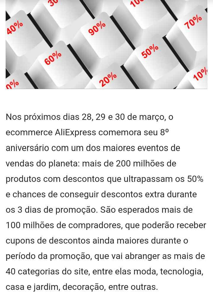 Aniversário Aliexpress - 1