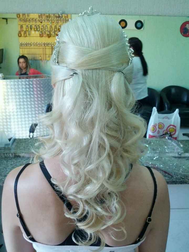 Meu novo teste de penteado. - 1