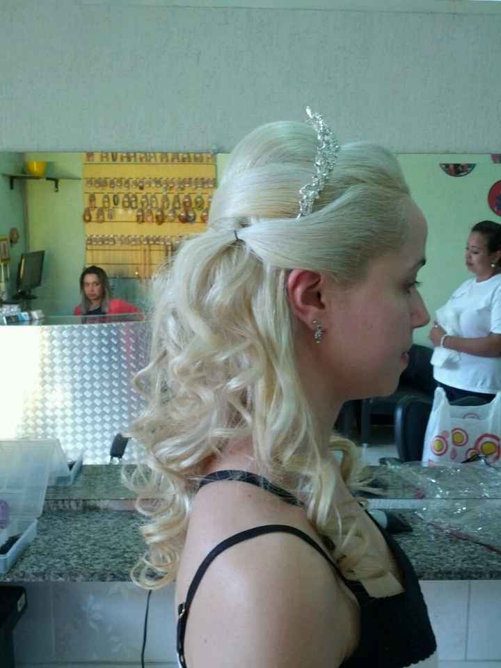 Meu novo teste de penteado. - 2