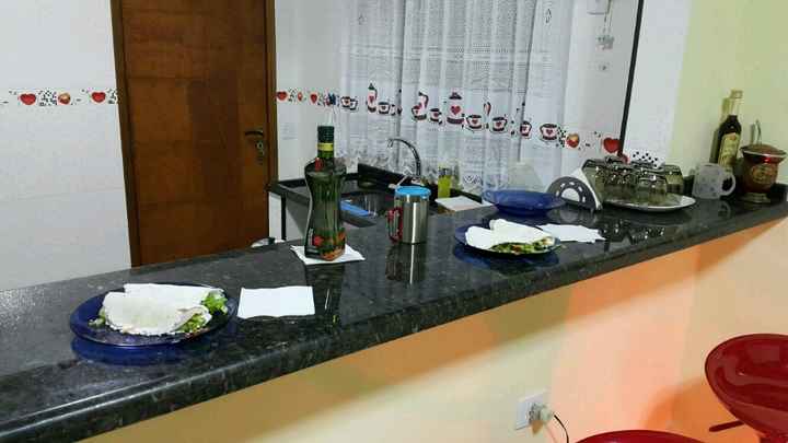 Nosso primeiro jantar na casa nova. - 3