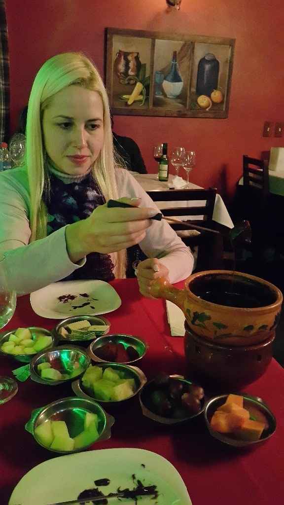 Noite de Fondue e vinho!