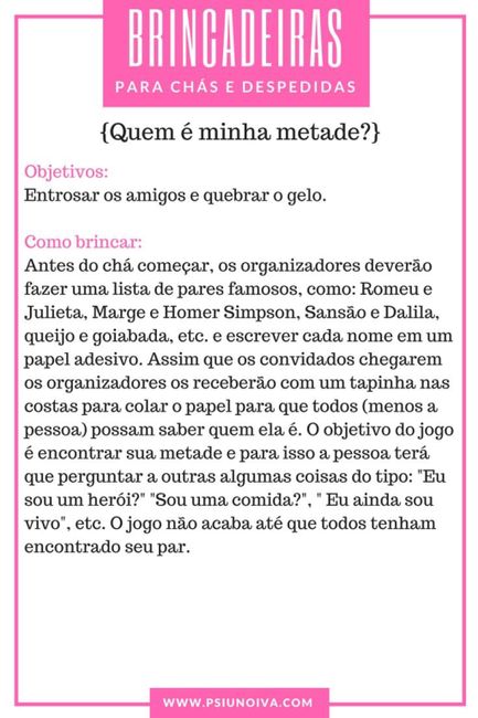 Brincadeiras 🤗 - 3